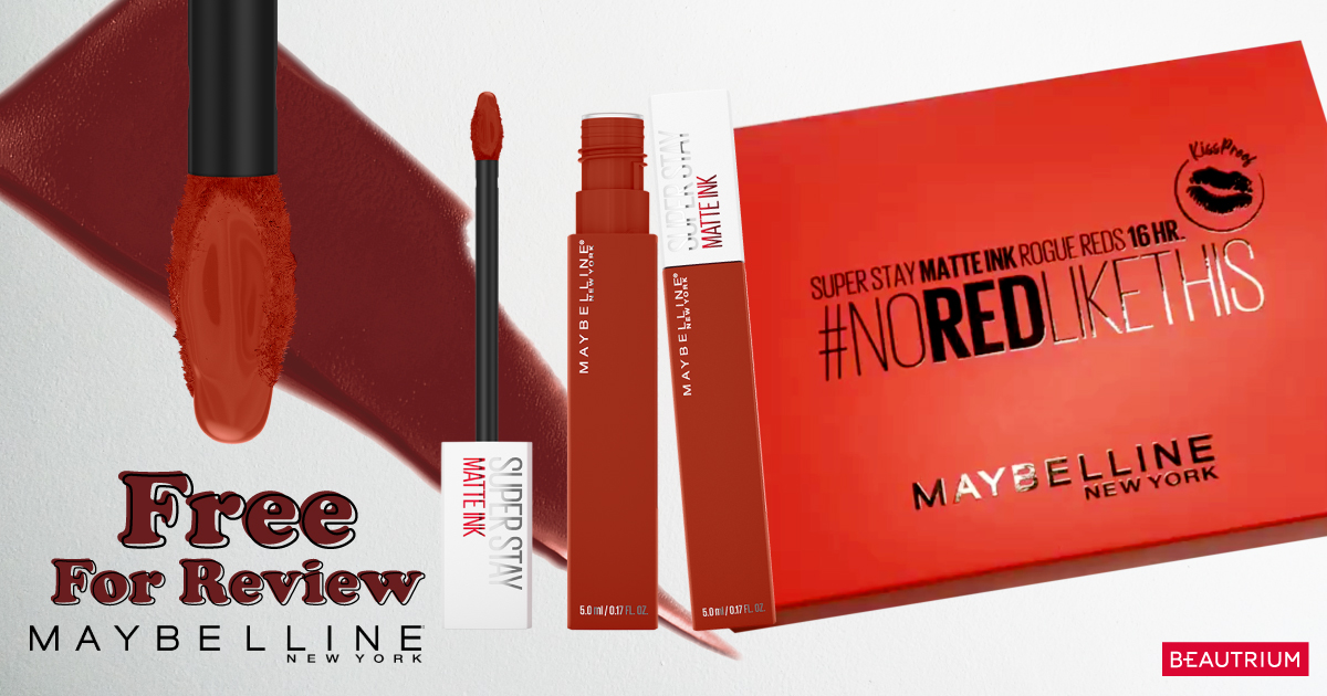 MAYBELLINE NEW YORKxBEAUTRIUM ROGUE REDS 16 HR.