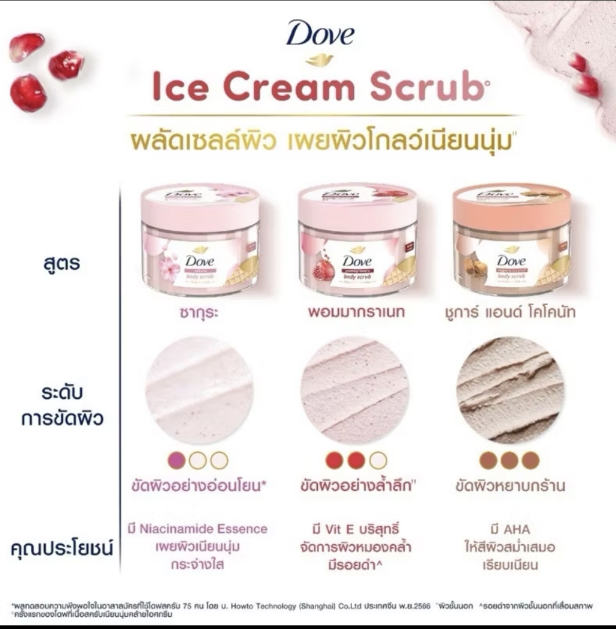 DOVE Pomegranate Body Scrub