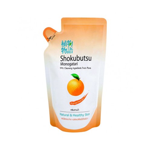 SHOKUBUTSU MONOGATARI Orange Peel Oil Shower Cream Refill