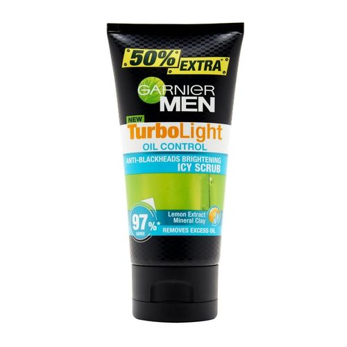 GARNIER - Men Turbo Light Oil Control Anti-Blackheads Brightening Icy Scrub