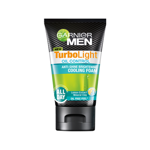 GARNIER - Men Turbolight Oil Control Brightening Cooling Foam