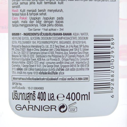 GARNIER - Skin Naturals Micellar Cleansing Water Even For Sensitive Skin