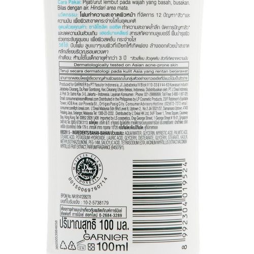 GARNIER - Skin Naturals Pure Active Acne And Oil Clearing Foam