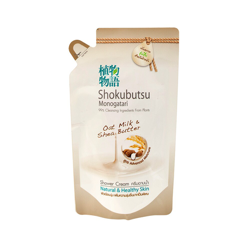 SHOKUBUTSU MONOGATARI Advanced Moisture Oat Milk &Shea Butter Shower Cream Refill
