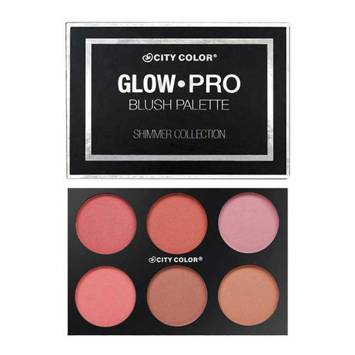 CITY COLOR Glow Pro Blush Palette Shimmer Collection ลด 50 