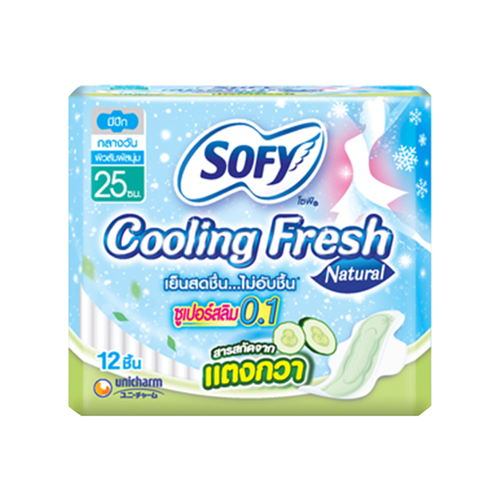 SOFY - Cooling Fresh Natural Super Slim 0.1 Wing 25cm