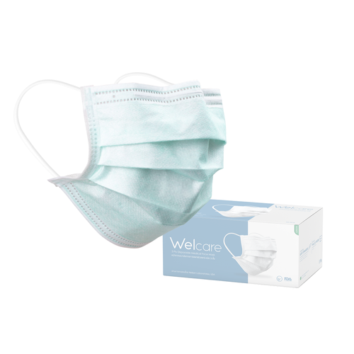 thumbnail image 2 of 50-Pack Disposable 3-Ply Surgical Face Masks - Blue Medical Mouth Cover Shield PPE Protection 2 of 11