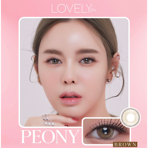 LOVELY LENS - Peony Brown Blister