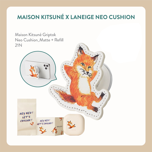 LANEIGE - Maison Kitsune X Neo Cushion Matte + Griptok Set