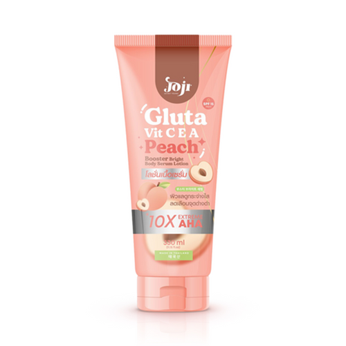 JOJI SECRET YOUNG Gluta Vit C E A Peach Booster Bright Body Serum Lotion 3 ชิ้นถูกกว่า