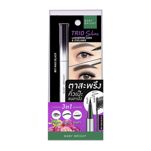 BABY BRIGHT - Trio Slim Lashbrow Cara & Eyeliner