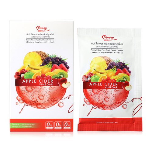PIMRYPIE - Fiber Plus Fruit Punch Flavour Apple Cider Vinegar