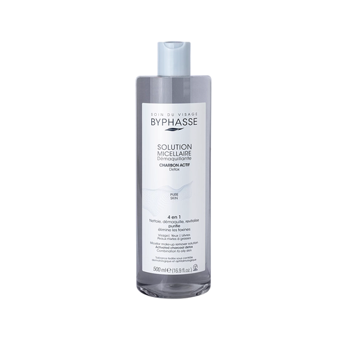 BYPHASSE Micellar MakeUp Remover Solution Activated Charcoal ลด 22 