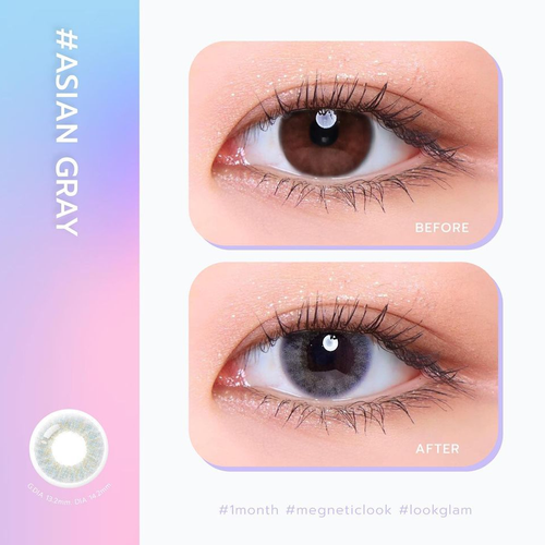 GLAM CONTACT LENS - Asian Gray