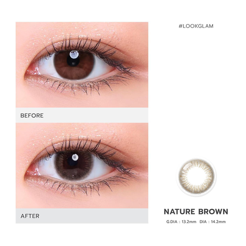 GLAM CONTACT LENS - Nature Brown