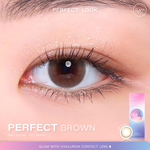 GLAM CONTACT LENS - Perfect Brown