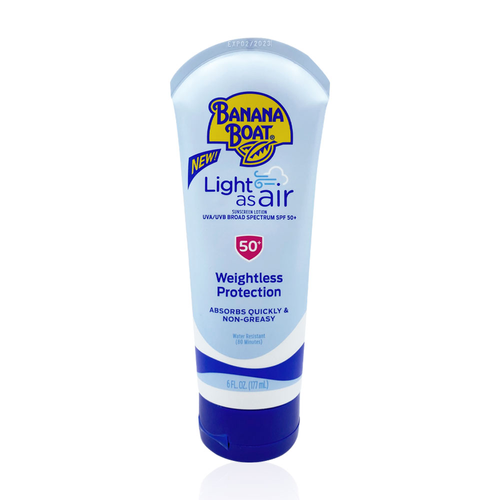 BANANA BOAT Light as Air Sunscreen Lotion UVA/UVB Broad Spectrum SPF50+