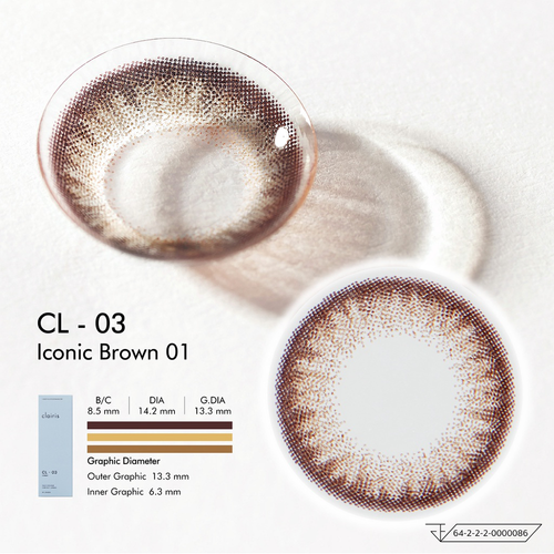 CLAIRIS - Contact Lenses CL-03 Iconic Brown 01
