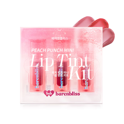 BARENBLISS Peach Punch Mini Lip Tint Kit