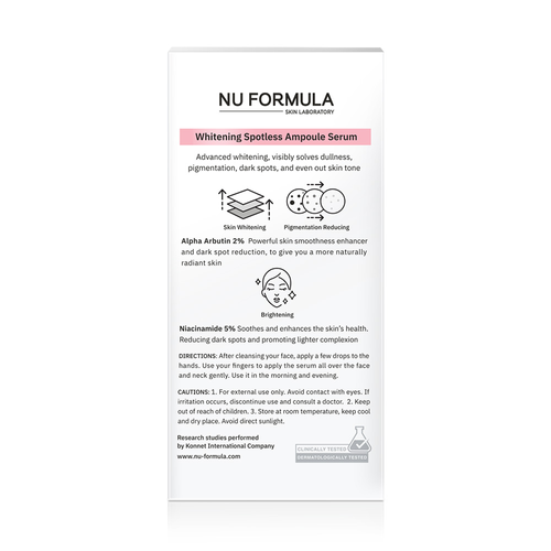 NU FORMULA - Whitening Spotless Ampoule Serum