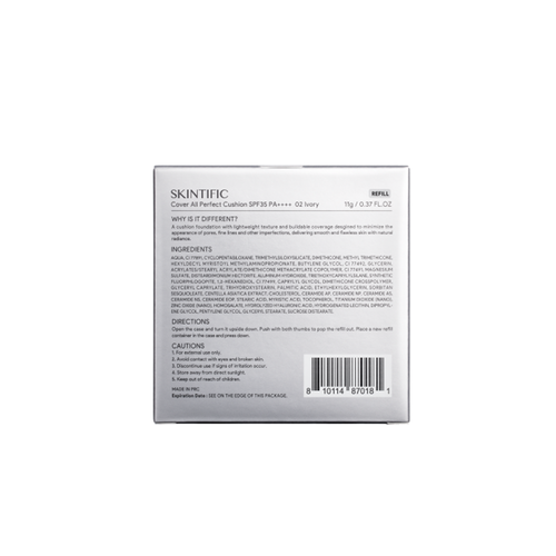SKINTIFIC - Cover All Perfect Cushion Recharge SPF35 PA++++ (Refill)