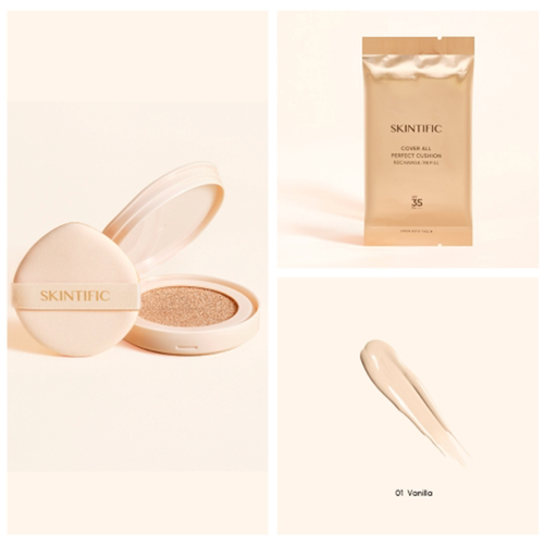 SKINTIFIC - Cover All Perfect Cushion Recharge SPF35 PA++++ (Refill)