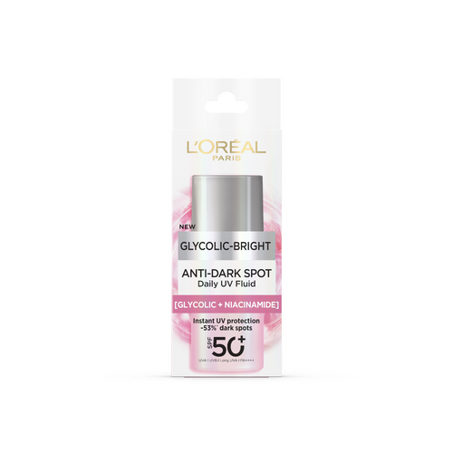 L'ORÉAL PARIS - Glycolic-Bright Anti-Dark Spot Daily UV Fluid SPF50+