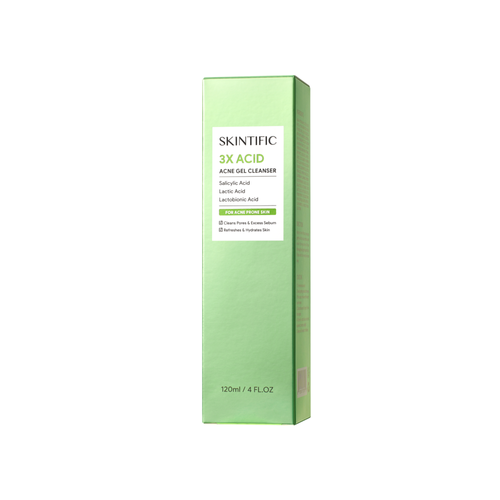SKINTIFIC - 3X Acid Acne Gel Cleanser