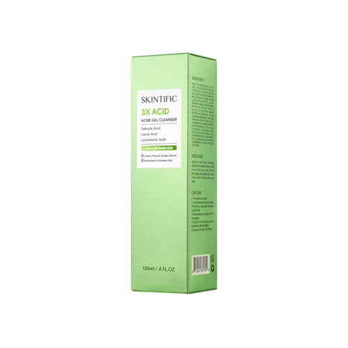 SKINTIFIC - 3X Acid Acne Gel Cleanser