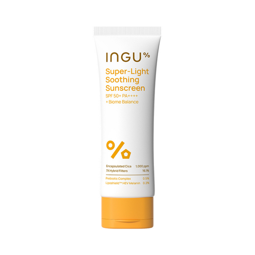 INGU - Super-Light Soothing Sunscreen SPF50+ PA++++ + Biome Balance