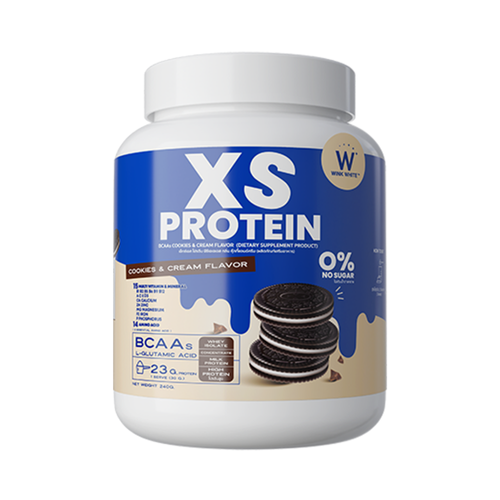 WINK WHITE - XS Protein BCAAs Cookies & Cream Flavor