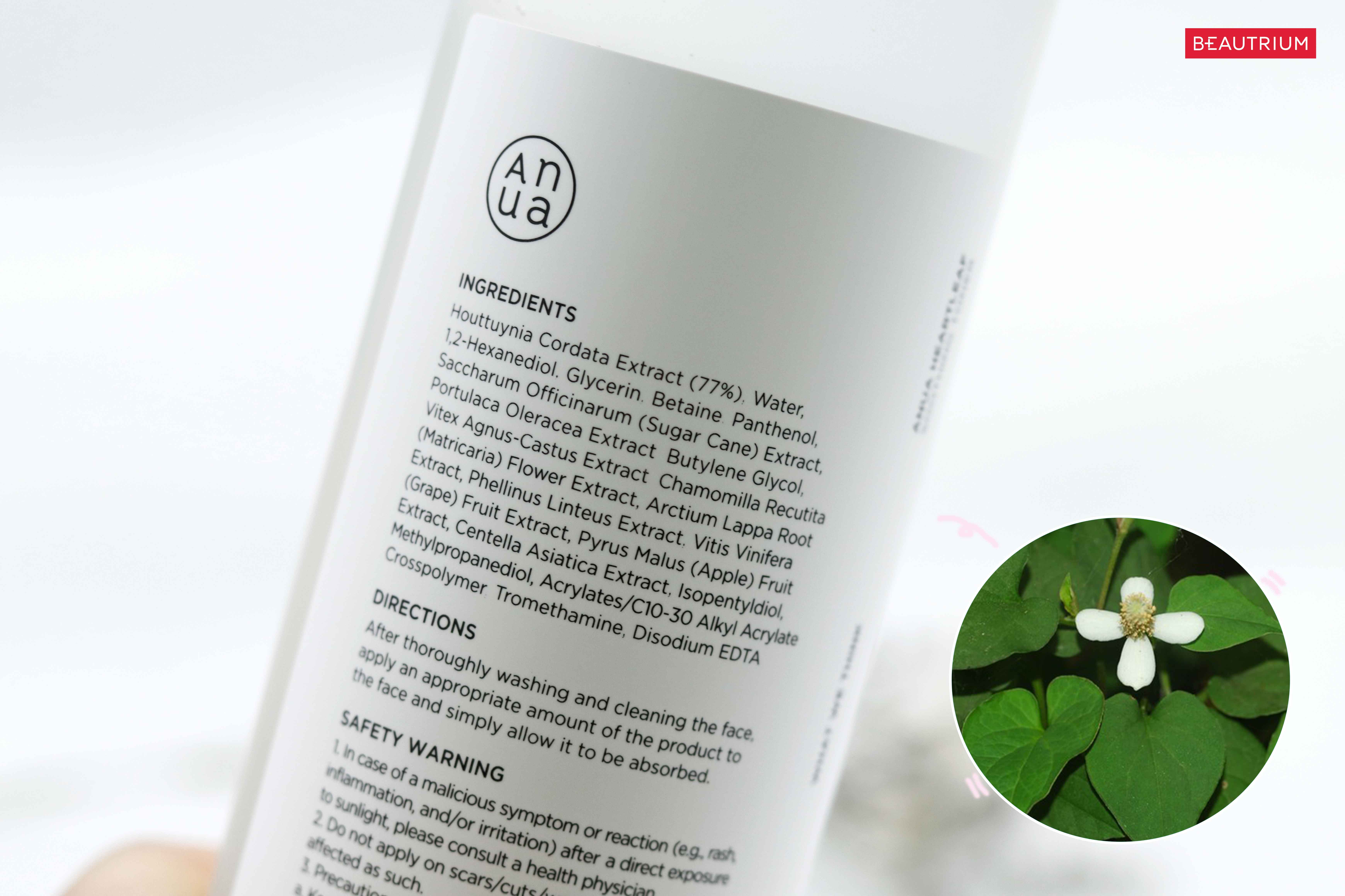 review anua heartleaf soothing toner
