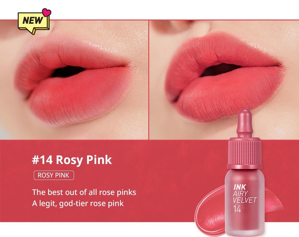 PERIPERA Ink Airy Velvet สี 14 Rosy Pink