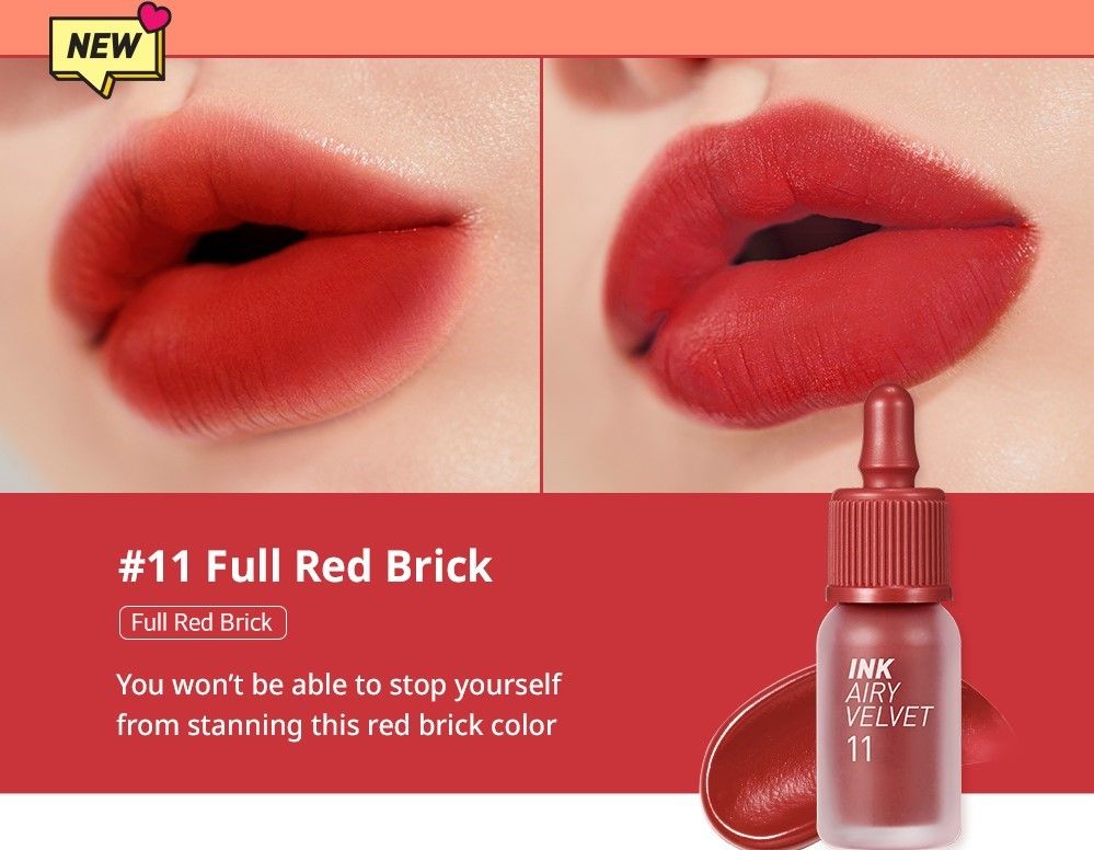 PERIPERA Ink Airy Velvet สี 11 Full Red Brick