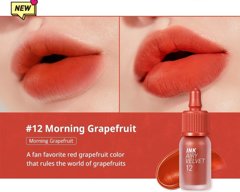 PERIPERA Ink Airy Velvet สี 12 Morning Grapefruit