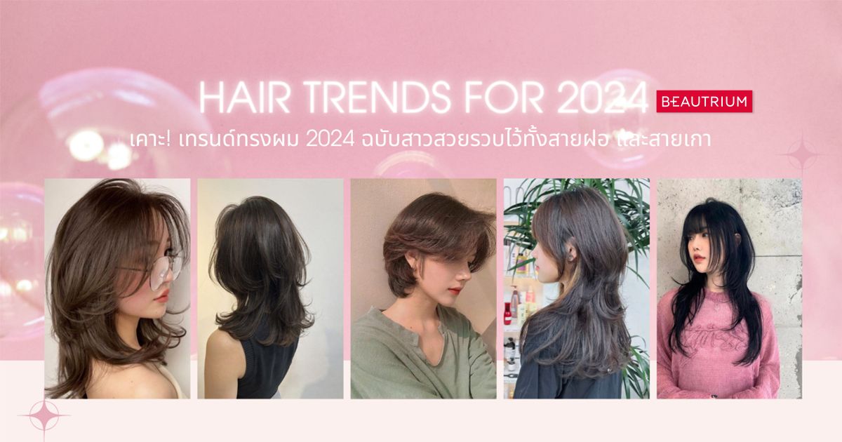 เคาะ! เทรนด์ทรงผม 2024 ฉบับสาวสวยรวบไว้ทั้งสายฝอ และสายเกา 