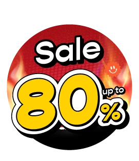 ลดสูงสุด 80% Sale up to 80%