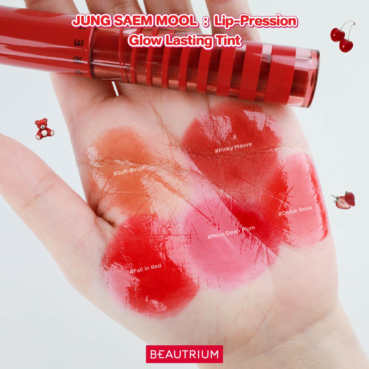 JUNG SEAM MOOL : Lip-Pression Glow Lasting Tint