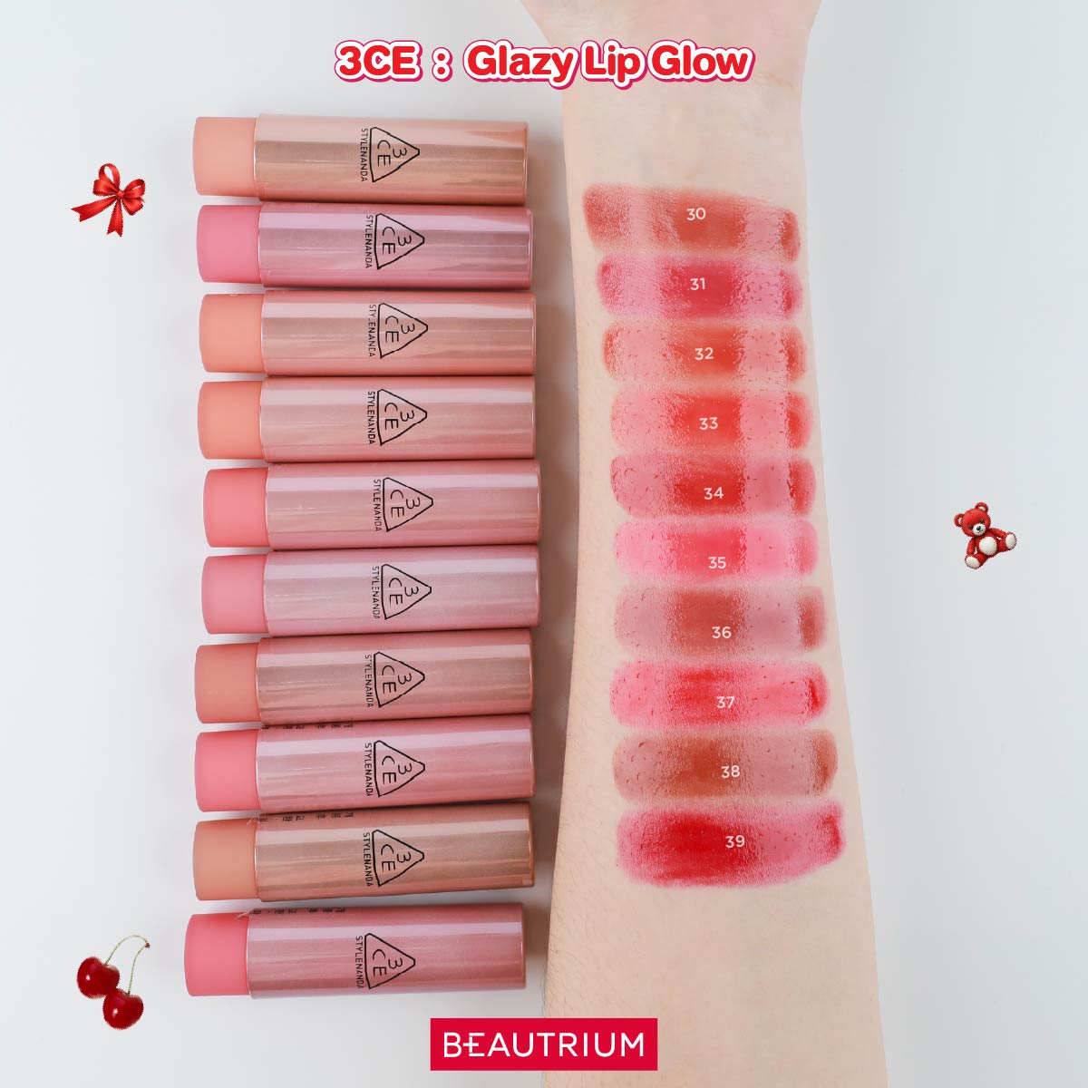 3CE : Glazy Lip Glow