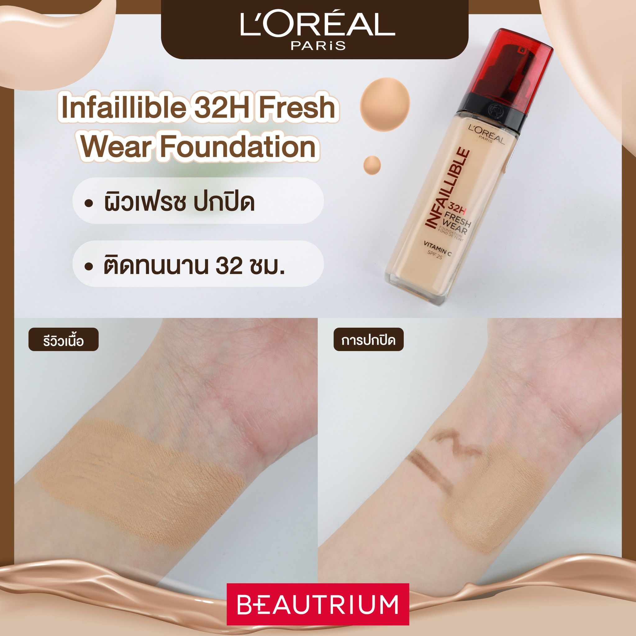 L'OREAL PARIS Infaillible 32H Fresh Wear Foundation