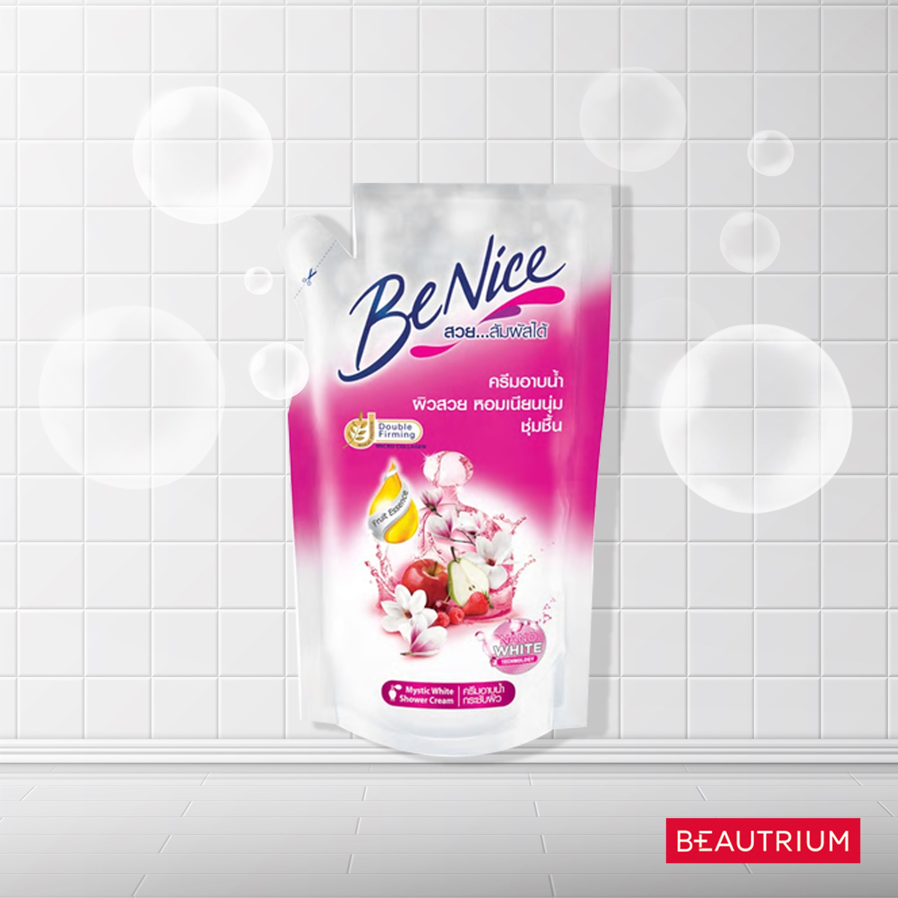 BENICE Shower Cream Refill Mystic White
