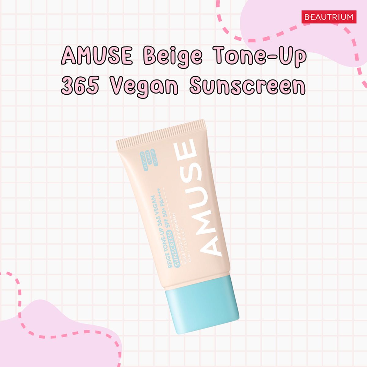 AMUSE Beige Tone-Up 365 Vegan Sunscreen