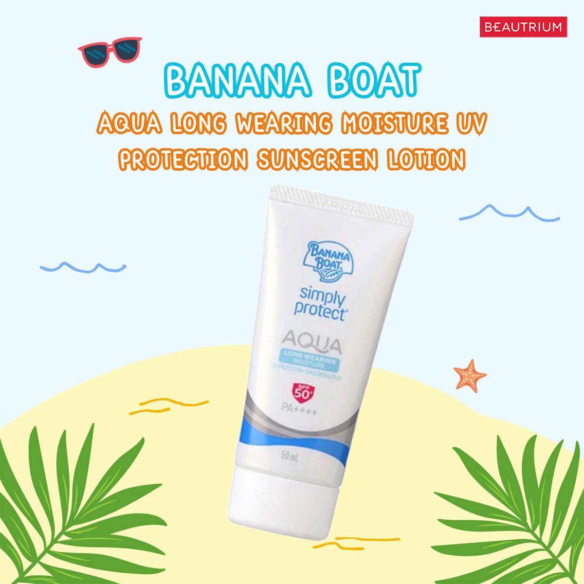BANANA BOAT Aqua Long Wearing Moisture UV Protection Sunscreen Lotion
