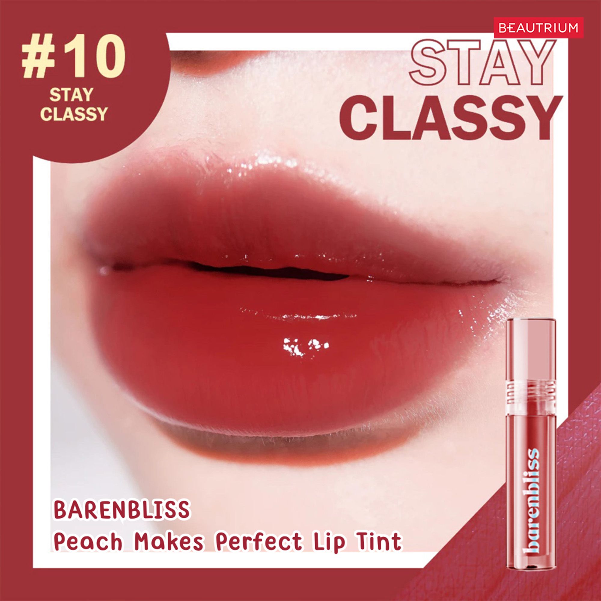 BARENBLISS Peach Makes Perfect Lip Tint 10 stay classy
