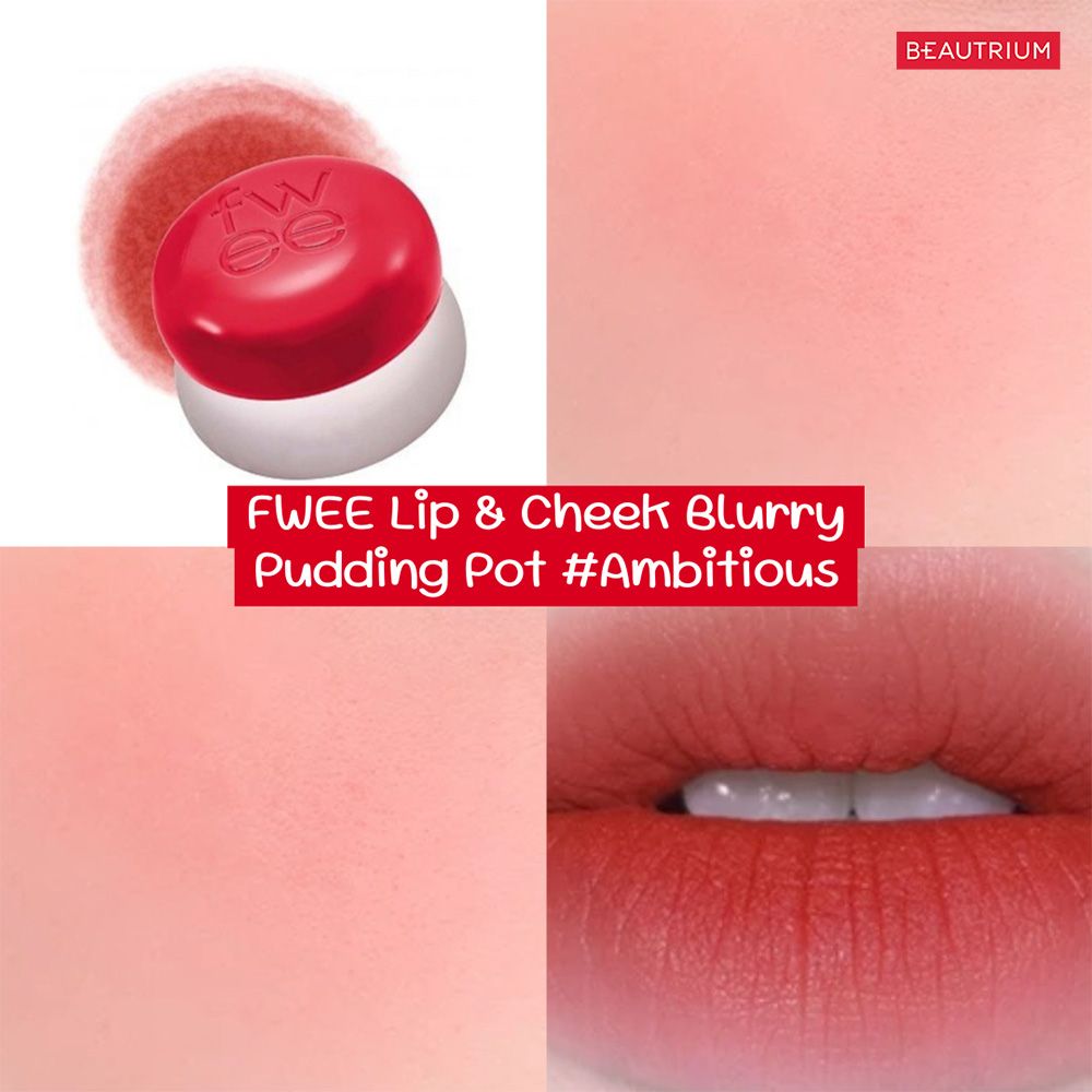 FWEE Lip Cheek Blurry Pudding Pot RD03 Ambitious