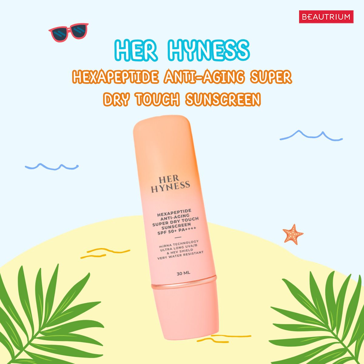 HER HYNESS Hexapeptide Anti-Aging Super Dry Touch Sunscreen