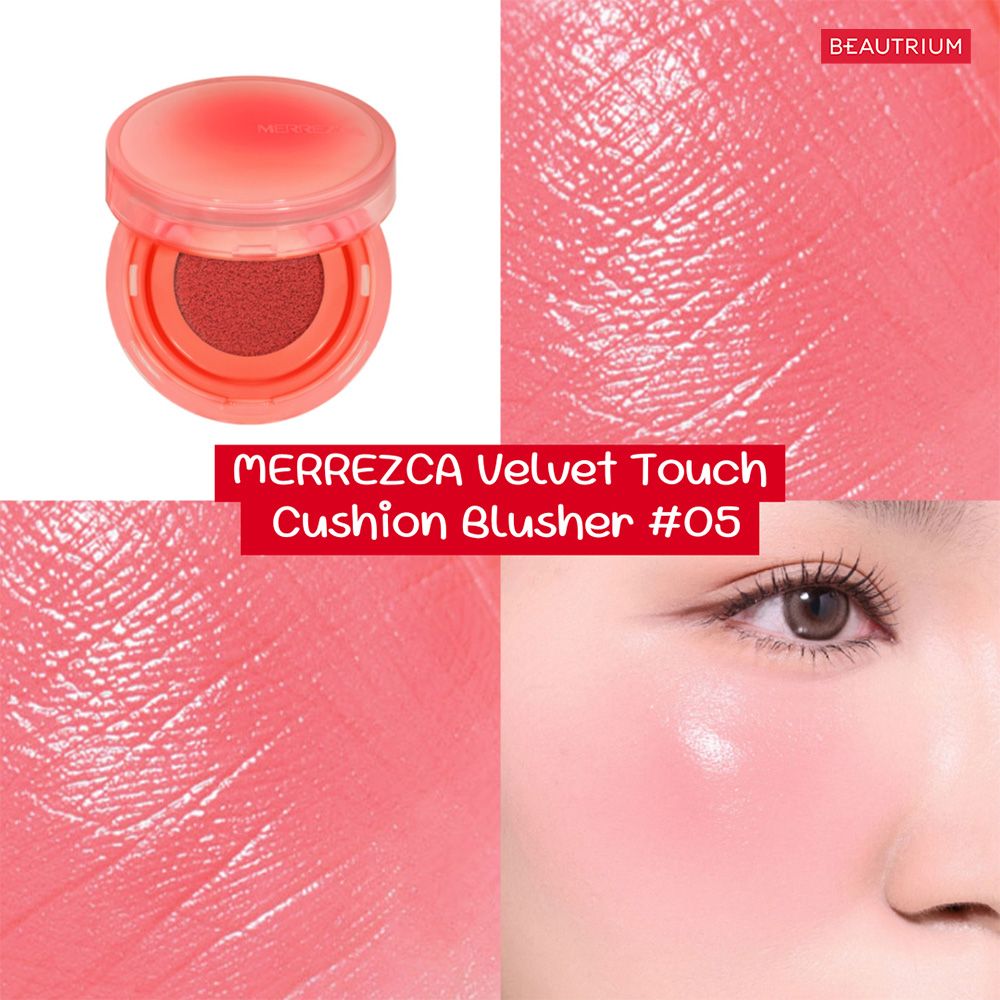 MERREZCA Velvet Touch Cushion Blusher 05 Cherry Joy