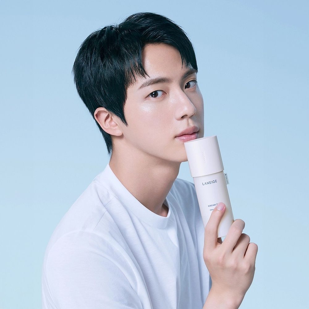 jin bts x laneige cream skin